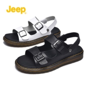 吉普 Jeep 2022年新款 头层牛皮 男沙滩凉鞋