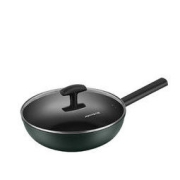 Joyoung 九阳 麦饭石色炒锅不粘锅32cm 家用炒菜锅 平底煎锅 电磁炉煤气燃气通用烹饪锅具CLB3263D
