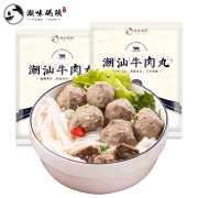 plus会员：潮味码头  潮汕手打牛肉丸  肉含量≥90%  250g*8件