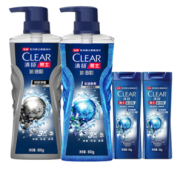 CLEAR 清扬 净澈控油沐浴露 600g+100g （赠冰凉酷爽沐浴露600g+100g+加赠清扬男士洗发水100ml*4）