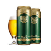 青岛啤酒高端线 奥古特 大麦酿造高端啤酒 500ml*18听
