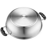 SUPOR 苏泊尔 304不锈钢复底汤锅火锅30CM燃气灶明火电磁炉通用 30CM 5L(适合3-6人) ET30BS01