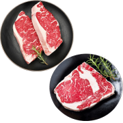 鸿亮 西冷+眼肉牛排套餐 130g*8片
