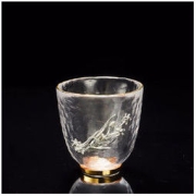 容山堂 锡花玻璃茶杯 60ml