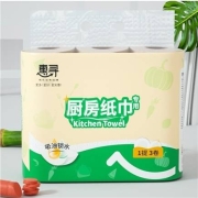 京东极速版：惠寻  吸水纸 厨房纸巾 70节卷纸*3卷