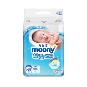 日本尤妮佳/Moony 畅透纸尿裤 NB90片 6件