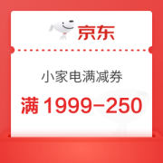 京东小家电满1999-250优惠券
