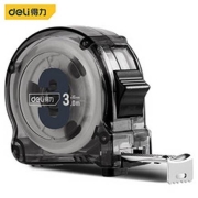 有券的上、京东PLUS：deli 得力 透明钢卷尺伸缩尺 3m DL270316T+凑单品