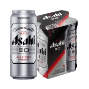 88VIP：Asahi 朝日啤酒 超爽系列生啤 500mlx4罐*5件