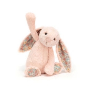 jELLYCAT 邦尼兔 SPRING SEASONAL系列 BL3BLU 花耳朵邦尼兔毛绒玩具 桃色 18cm