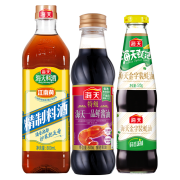 海天酱油 特级一品鲜500ml+金字装蚝油515g+精制料酒800ml+鸡精40g+拌饭酱20g