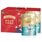 蒙牛 铂金中老年人 0蔗糖高钙奶粉 800g*2罐 礼盒装