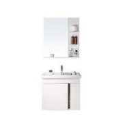 PLUS会员：HEGII 恒洁 HBM506018N-060 实木浴室柜组合 亮白色 60cm