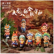 敦煌研究院 敦煌天龙八部守护盲盒摆件 端盒(8个) 赠送数字藏品 敦煌天龙八部数字藏品