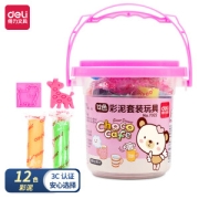 deli 得力 7022 橡皮泥 12色