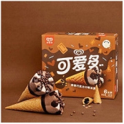 WALL'S 和路雪 可爱多甜筒 非常巧克力口味 冰淇淋家庭装 67g*6支13.52元（需买5件，共67.62元，需用券）