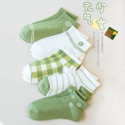京东极速版：YUZHAOLIN 俞兆林  可爱日系 女士柠檬短袜 5双装
