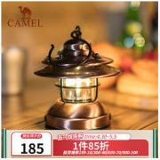 CAMEL 骆驼 户外营地灯小巧便携露营灯USB电池吊灯复古野营帐篷灯照明灯 1152253009，古典铜
