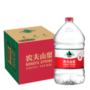 京东极速版：农夫山泉 饮用天然水 5L*4桶*1件