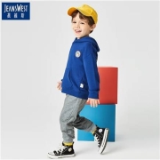 真维斯 Jeanswest童装男童卫衣套装儿童卫衣卫裤两件装宝宝运动套装 运动男孩蓝色 80143.91元