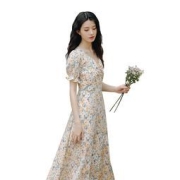 夏娃的色彩 女士碎花连衣裙