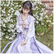 十三余 小豆蔻儿 春扇 唐制汉服 齐腰刺绣8破裙 M