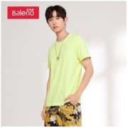 Baleno 班尼路 男装夏季男士圆领短袖T恤情侣款