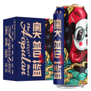 再降价、PLUS会员：奥普蓝 圆浆啤酒 熊猫版 500ml*12听*3件