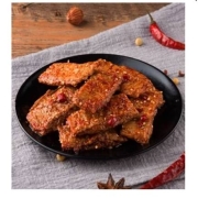 湘辣传奇 手撕素牛排素肉卷 豆干素食休闲零食 10包*3件