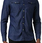 G-Star Raw 3301系列 男士长袖牛仔衬衫 D12697 到手275.88元