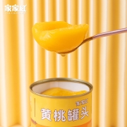 行业老牌，425gx4罐 家家红 对开新鲜黄桃罐头