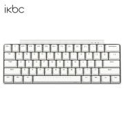 ikbc W200 mini 61键 无线机械键盘 白色 Cherry红轴 无光