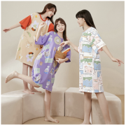 SANFU 三福 女士短袖卡通睡裙 450046