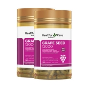 澳洲原产 Healthy Care 葡萄籽胶囊 180粒*2瓶 富含花青素