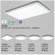 NVC Lighting 雷士照明 WHXD102W/F-03 LED吸顶灯 简影黑 四室一厅