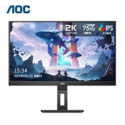 AOC 冠捷 电脑显示器 27英寸 2K高清 75Hz 广视角IPS 旋转升降 家用设计办公TUV低蓝光爱眼显示屏Q27P2U