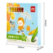 deli 得力 33982-24 丝滑油画棒 24色装