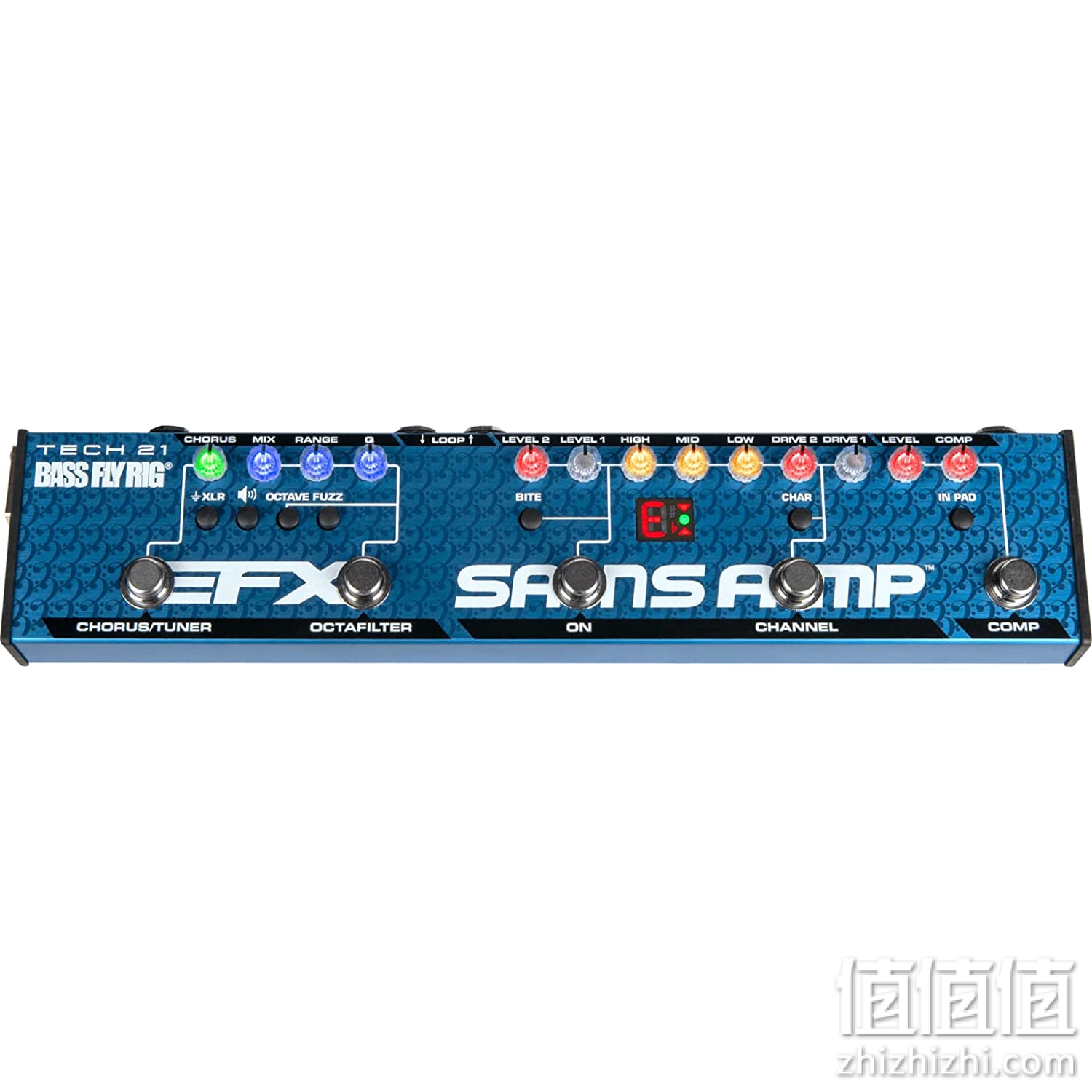 TECH 21 SANSAMP 贝斯用 多功能效果器 BASS FLY RIG V2