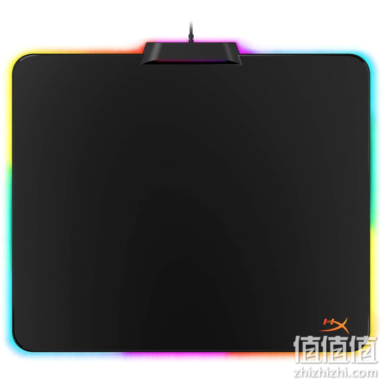 HyperX FURY Ultra – RGB 游戏鼠标垫,中号,360° RGB 照明,20 个 RGB LED 区域,低摩擦硬表面,防滑橡胶底座