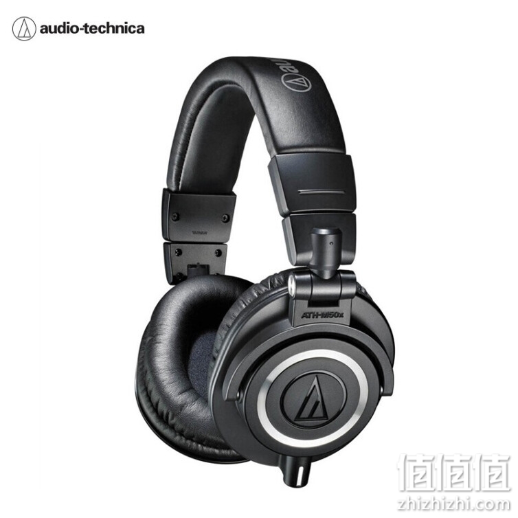 铁三角（Audio-technica）ATH-M50X BK 头戴式专业全封闭监听音乐HIFI耳机 黑色