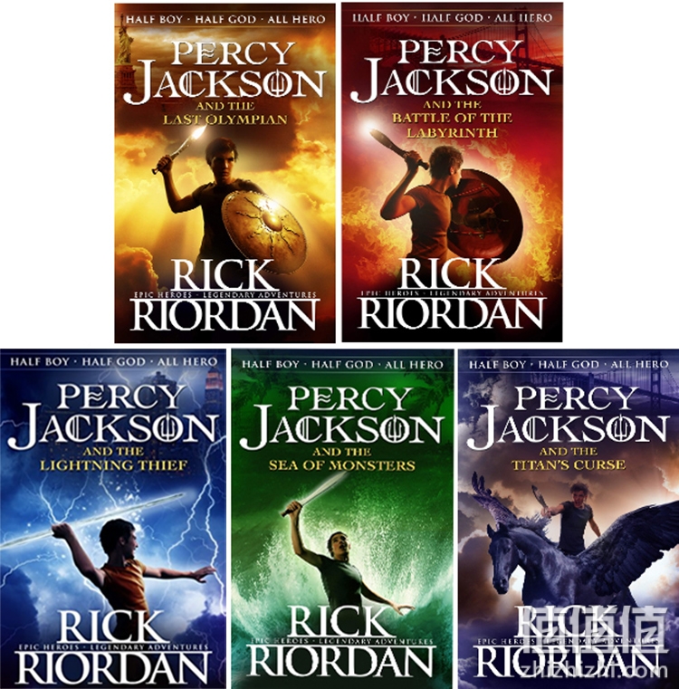 【直营】第一季五部曲 Percy Jackson 波西杰克逊与神火之盗全1-5册 The Lightning Thief 希腊神话冒险 Rick Riorda 英文原版小说