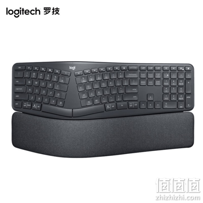罗技（Logitech）ERGO K860 无线蓝牙键盘 人体工学分体式键盘 电脑商务办公键盘 【键盘+Options套餐】黑灰色