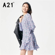 A21女装梭织短裙 蓝色 M