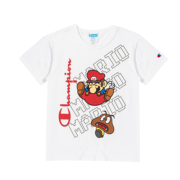 Champion 冠军 日版 x Super Mario Bros卡通图案 T恤