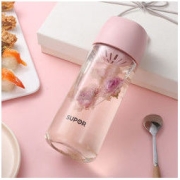 SUPOR 苏泊尔 KC55BL1 塑料水杯 樱花粉 550ml