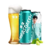 SNOWBEER 雪花 虎虎生威 马尔斯绿礼盒 8度 500ml*12听整箱装
