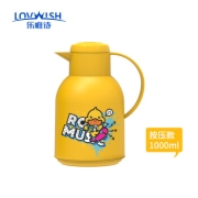 京东极速版:乐唯诗 保温壶 GDUCK联名款 大容量车载保温壶 按压款 1L