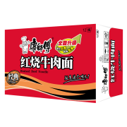 京东极速版:康师傅 方便面经典红烧牛肉面12桶