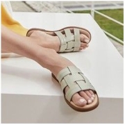 Bata 真皮罗马风凉拖 ABT12BT2