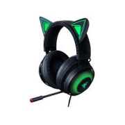 RAZER 雷蛇 北海巨妖 萌猫版 耳罩式头戴式主动降噪有线游戏耳机 黑色 USB-A